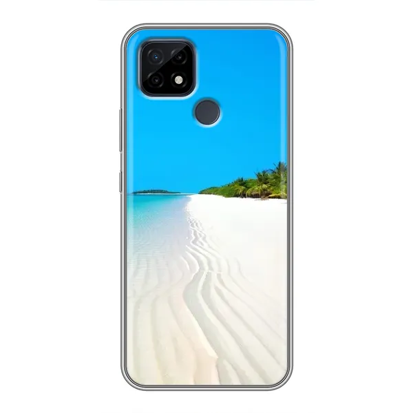 Чехол с рисунком «Море песок» для Realme C21