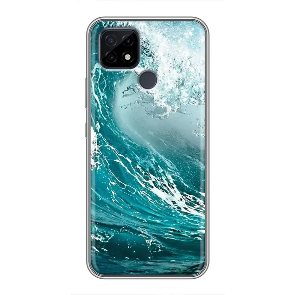 Чехол с рисунком «Морская волна» для Realme C21