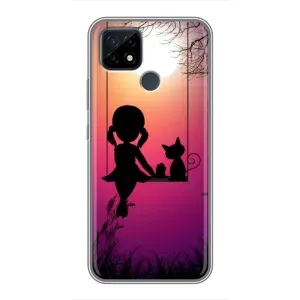 Дівчачий Чохол для Realme C21 (На гойдалці)