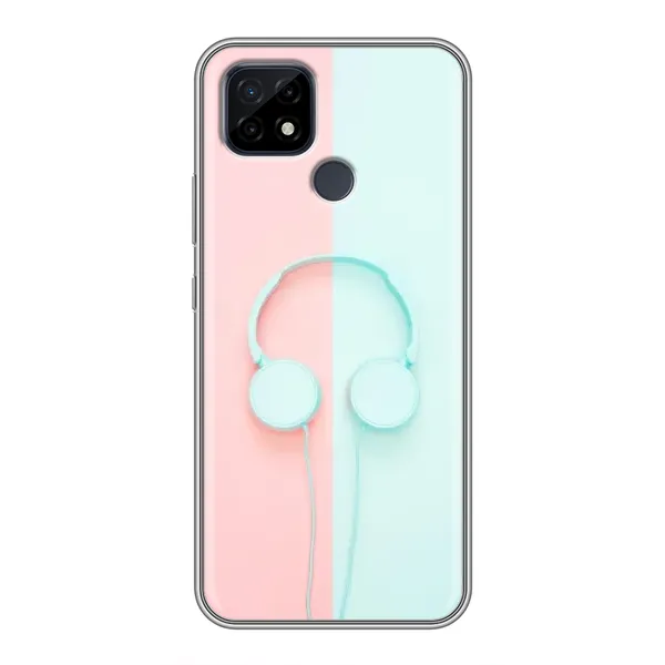 Чехол с рисунком «Наушники» для Realme C21 Чехол с рисунком «Наушники» для Realme C21
