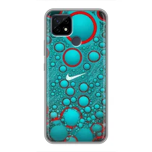 Силіконовый Чохол на Realme C21 з картинкою НАЙК (Найк зелений)