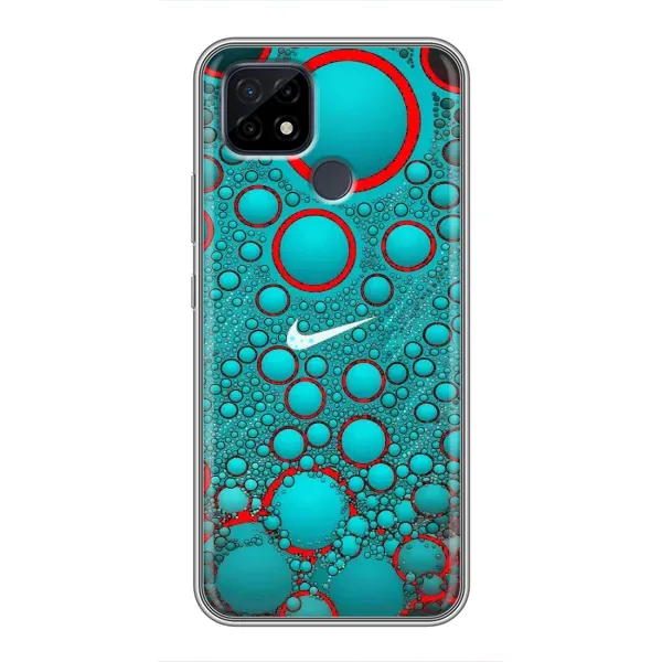 Чехол с рисунком «Найк зеленый» для Realme C21