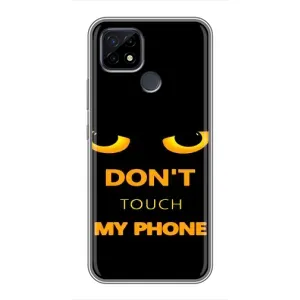 Чехол с Прикольным принтом на Realme C21 (Не трогай мой телефон)