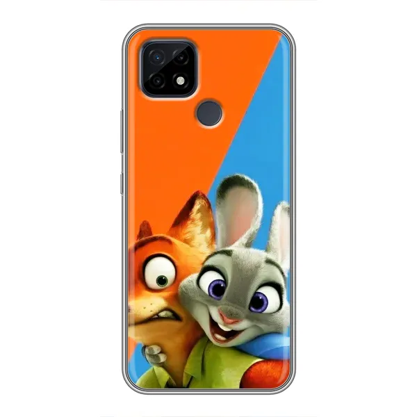 Чехол с рисунком «Ник и Хопс» для Realme C21