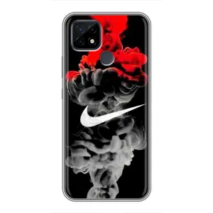 Силіконовый Чохол на Realme C21 з картинкою НАЙК (Nike дим)