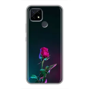 Чехлы с принтом Розочки для Realme C21 (Ночная роза)