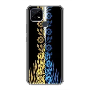 Силиконовый Чехол на Realme C21 (Патриотическая вышиванка)
