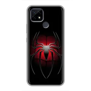 Чехол Супергерой Человека Паука на Realme C21 (Паук)