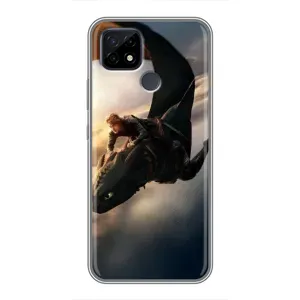 Чохол дракон Беззубик для Realme C21 (Політ Беззубика)