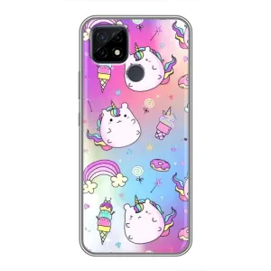 Чохол Unicorn на Realme C21 (Веселка і Єдинорог)