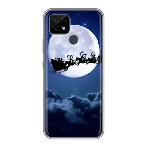 Чохол Санта Клаус для Realme C21 (Санта - місяць)
