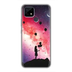 Силиконовые Чехлы Любимому человеку для Realme C21 (Шарики в небе)