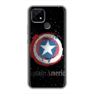 Чехол с Щитом Капитана Америки на Realme C21 (Щит Капитана)
