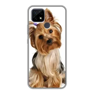 Чехол (ТПУ) Милые собачки для Realme C21 (Собака Терьер)