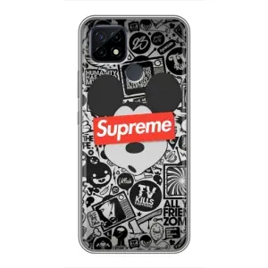 Чехол с Брендами одежды на Реалми С21 (Supreme Маус)