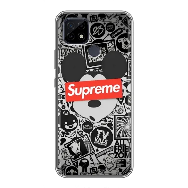 Чехол с рисунком «Supreme Маус» для Realme C21