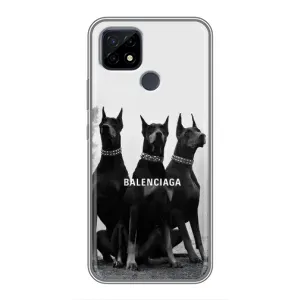Чехол ДОБЕРМАН для Realme C21 (Три добермана)