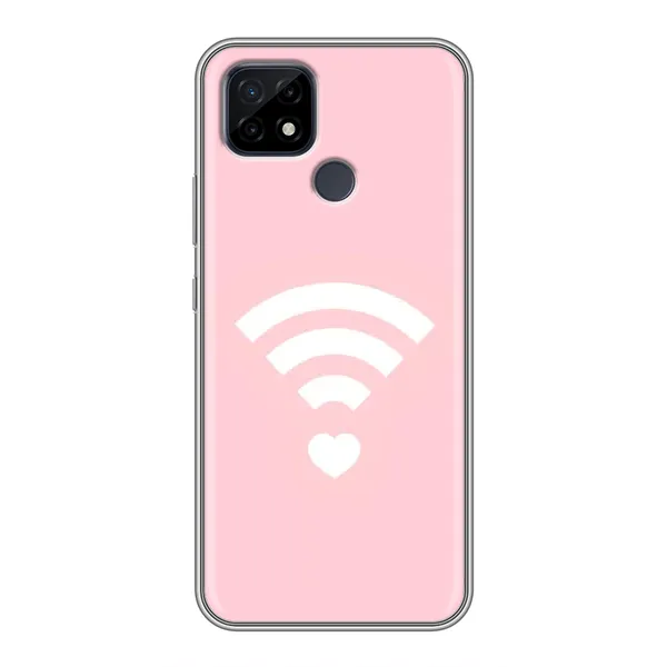 Чехол с рисунком «WiFi Love» для Realme C21 Чехол с рисунком «WiFi Love» для Realme C21