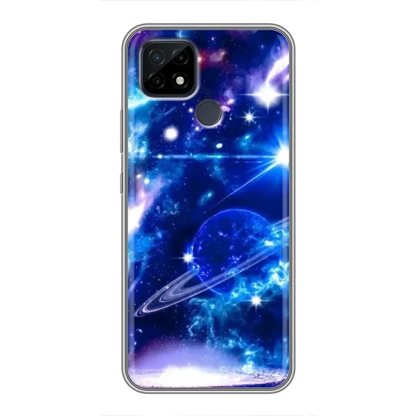 Чехол с рисунком «Яркий космос» для Realme C21