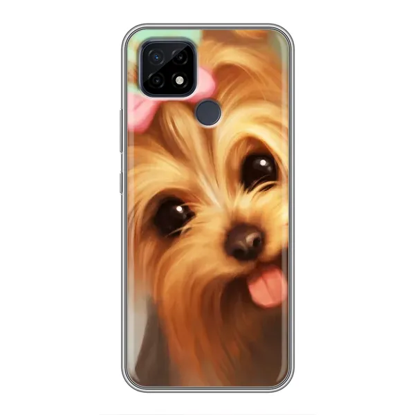 Чехол с рисунком «Йоршенский терьер» для Realme C21