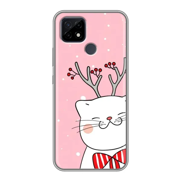 Чехол с рисунком «Зимний кот» для Realme C21 Чехол с рисунком «Зимний кот» для Realme C21