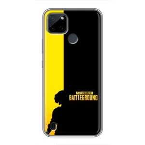 Чохол (TPU) з картинкою "Лого Пабг" на Realme C21Y (Battlegrounds)