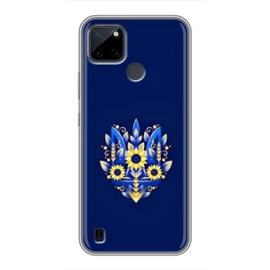 Чехол Укр Символика для Realme C21Y (Цветущий Герб)