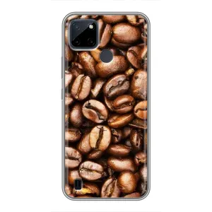Чехол с изображением вкусной еды для Realme C21Y (Кофе)