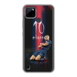 Чехол (TPU) с Футболистом на Realme C21Y (MBAPPE 10)
