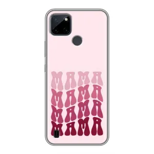 Чохли на день мами на Realme C21Y (Напис мама)
