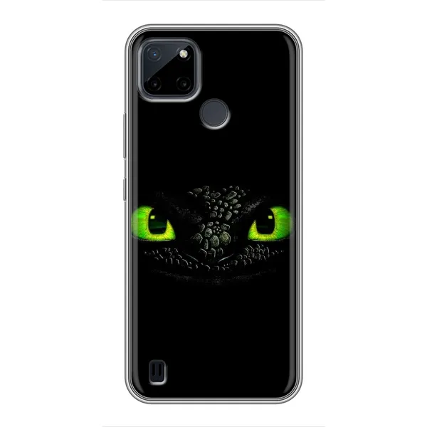 Чехол с рисунком «Глаза Беззубика» для Realme C21Y Чехол с рисунком «Глаза Беззубика» для Realme C21Y