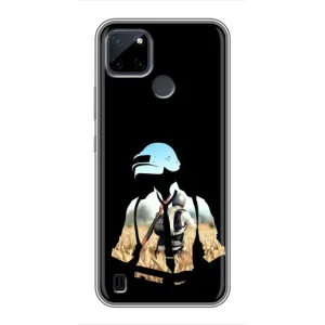 Чохол з картинкою "Герой Pubg" на Realme C21Y (Пубг мен)