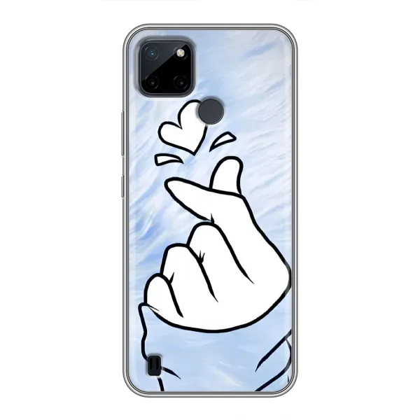 Чехол с рисунком «Сердечка знак» для Realme C21Y Чехол с рисунком «Сердечка знак» для Realme C21Y
