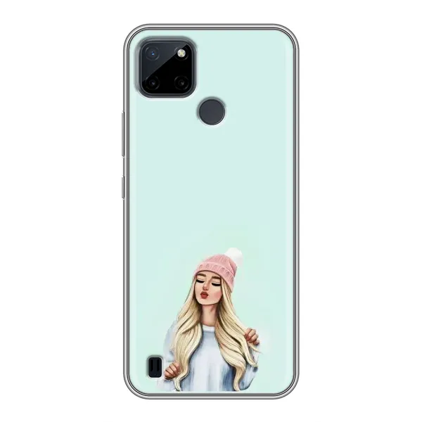 Чехол с рисунком «В шапке» для Realme C21Y Чехол с рисунком «В шапке» для Realme C21Y