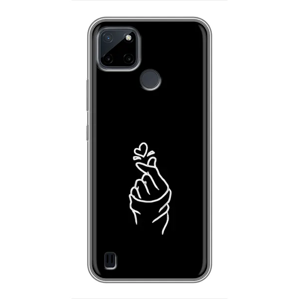 Чехол с рисунком «Знак Сердечка» для Realme C21Y Чехол с рисунком «Знак Сердечка» для Realme C21Y