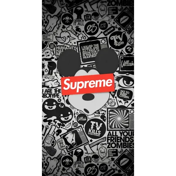 Чехол с рисунком «Supreme Маус» для Realme C21Y Чехол с рисунком «Supreme Маус» для Realme C21Y