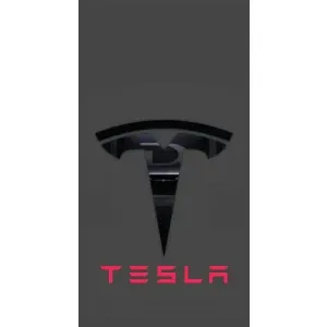 Силіконовий бампер з картинкою машини на Realme C21Y (Logo TESLA)