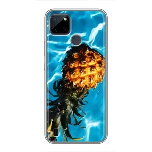 Чехол с изображением вкусной еды для Realme C25Y (Ананас)