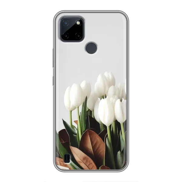 Чехол с рисунком «Букет тюльпанов» для Realme C25Y
