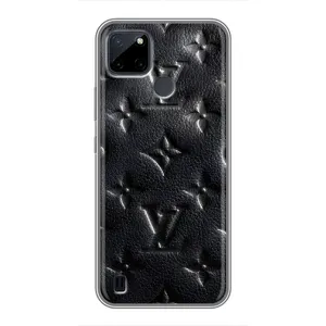 Текстурний Чохол Louis Vuitton для Realme C25Y (Чорний ЛВ)