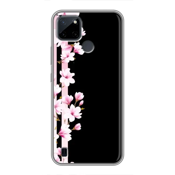 Чехол с рисунком «Цветочки» для Realme C25Y Чехол с рисунком «Цветочки» для Realme C25Y