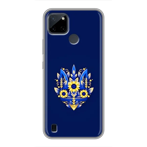 Чехол с рисунком «Цветущий Герб» для Realme C25Y