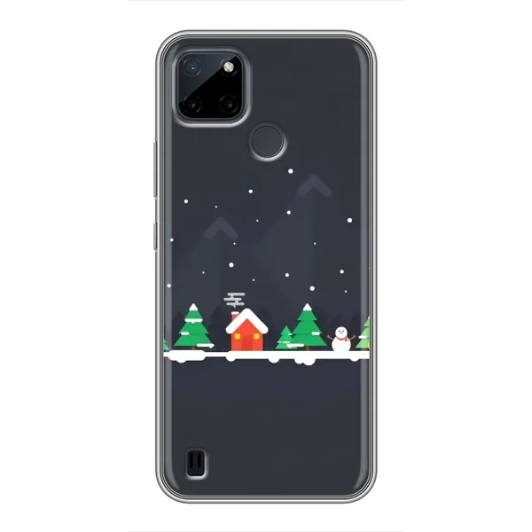 Чехол с рисунком «Город зимний» для Realme C25Y Чехол с рисунком «Город зимний» для Realme C25Y