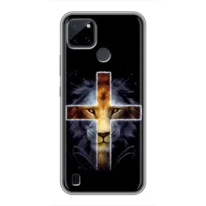 Чохли для Realme C25Y (Хрест Ісуса) (Ісус Лев)