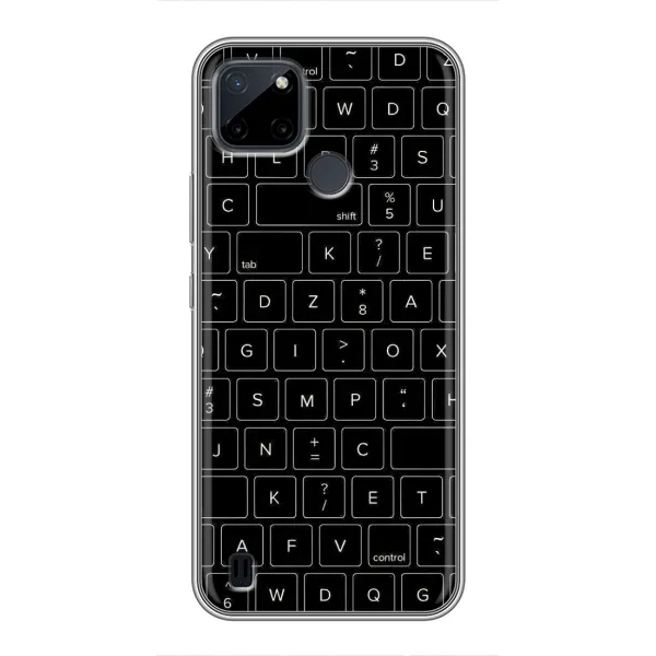 Чехол с рисунком «Клавиатура» для Realme C25Y Чехол с рисунком «Клавиатура» для Realme C25Y