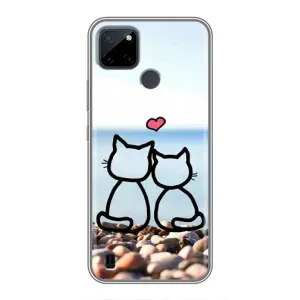 Силіконові Чохли Коханій людині для Realme C25Y (Котейки)
