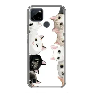 Силіконовий чохол з котиком для Realme C25Y (Коти)