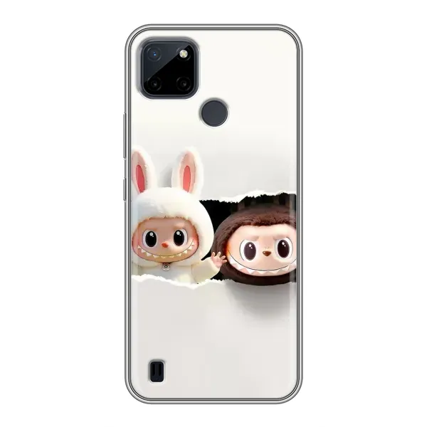 Чехол с рисунком «Фигурки Labubu» для Realme C25Y Чехол с рисунком «Фигурки Labubu» для Realme C25Y