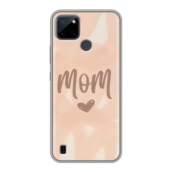 Чехол с рисунком «Love mom» для Realme C25Y Чехол с рисунком «Love mom» для Realme C25Y
