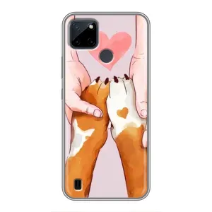 Чехол (ТПУ) Милые собачки для Realme C25Y